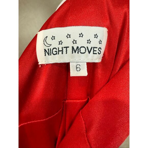 Sequin Formal Dress Red and Black Night Moves Size 6 - Picture 10 of 10